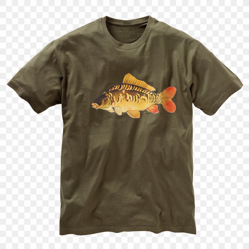 T-shirt Clothing Common Carp Top, PNG, 3000x3000px, Tshirt, Active Shirt, Angling, Blouse, Brand Download Free