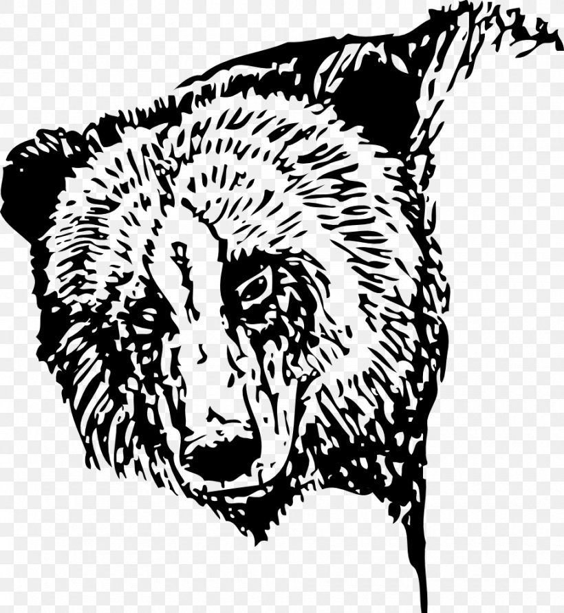 American Black Bear Polar Bear Brown Bear Clip Art, PNG, 920x1000px, American Black Bear, Bear, Big Cats, Black, Black And White Download Free
