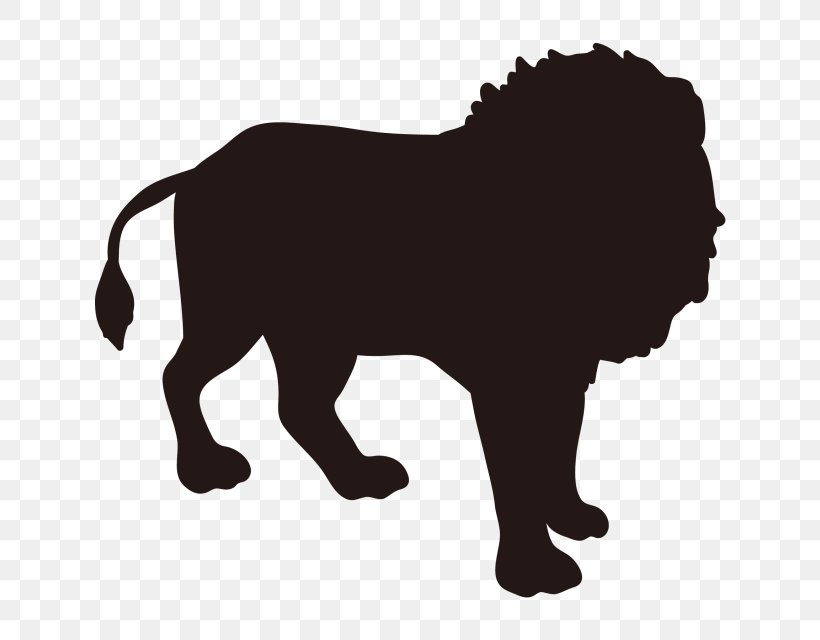 Dog Breed Lion Puppy Cat, PNG, 640x640px, Dog Breed, Big Cat, Big Cats, Black, Black And White Download Free
