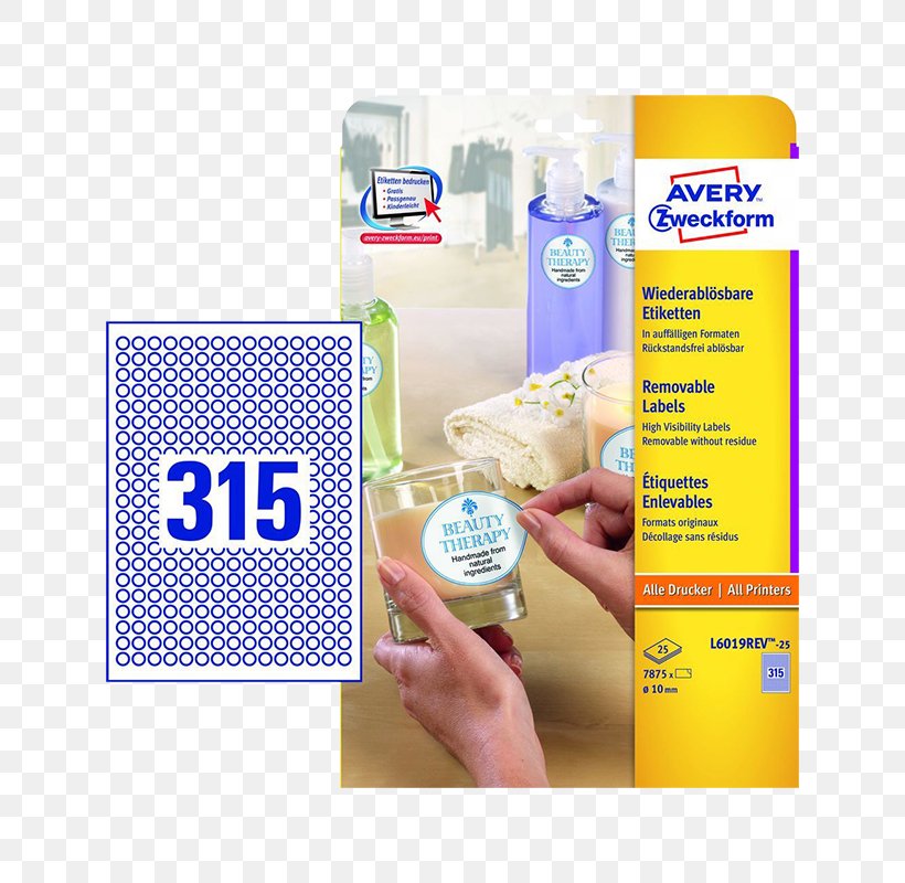 Paper Label Avery Dennison Adhesive, PNG, 800x800px, Paper, Adhesive, Avery Dennison, Avery Zweckform, Box Download Free