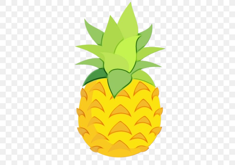 Pineapple, PNG, 576x576px, Watercolor, Ananas, Food, Fruit, Leaf Download Free