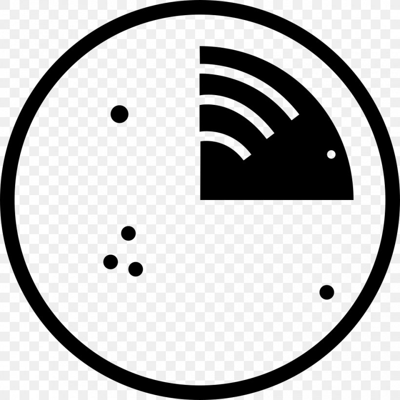 Radar, PNG, 980x980px, Radar, Area, Black And White, Desktop Environment, Logo Download Free