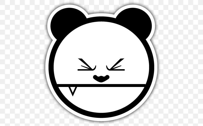 Decal Bumper Sticker Car Giant Panda, PNG, 510x510px, Decal, Baby On Board, Black, Black And White, Bumper Sticker Download Free
