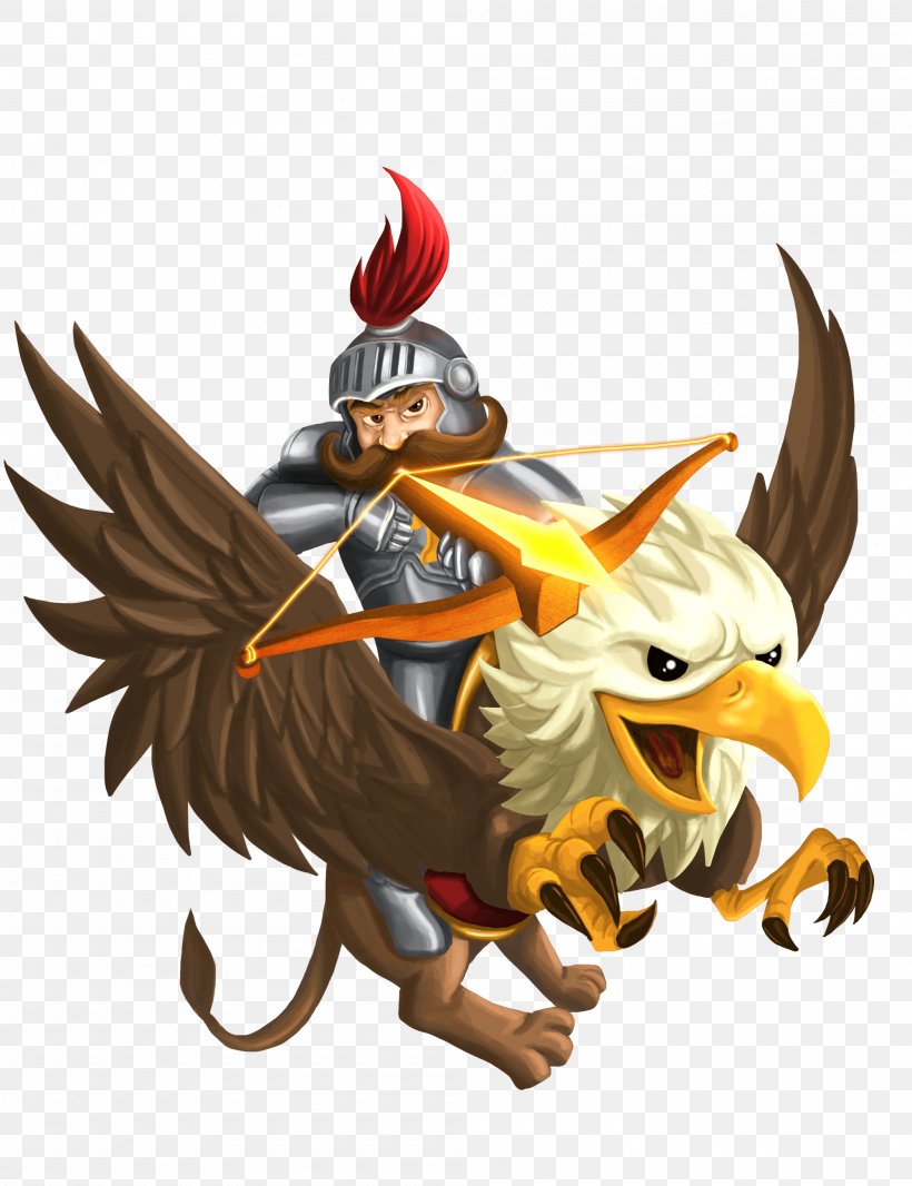 Gryphon Knight Epic Dragon TrueAchievements Video Game, PNG, 2000x2600px, Dragon, Achievement, Beak, Cartoon, Chicken Download Free