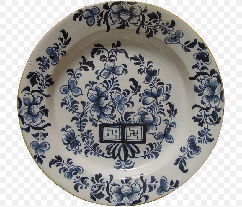 Plate Blue And White Pottery Ceramic Platter Cobalt Blue, PNG, 703x703px, Plate, Blue, Blue And White Porcelain, Blue And White Pottery, Ceramic Download Free