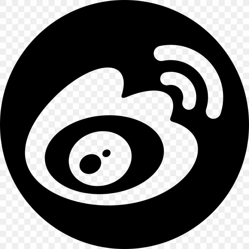 Sina Weibo Tencent Weibo Sina Corp, PNG, 980x980px, Sina Weibo, Black, Black And White, Blog, Logo Download Free