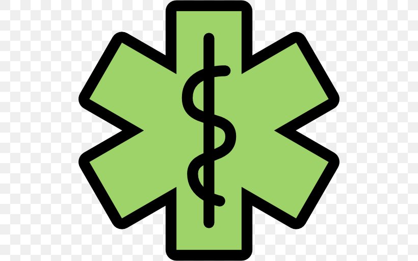 Star Of Life Emergency Medical Services Emergency Medical Technician Paramedic, PNG, 512x512px, Star Of Life, Ambulance, Area, Certified First Responder, Decal Download Free