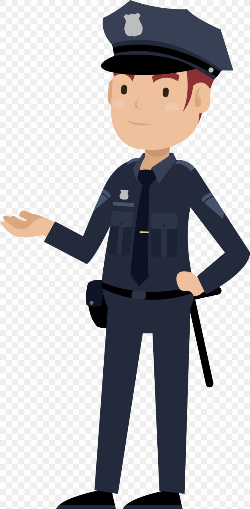 Cartoon Police Officer Public Security Crime, PNG, 912x1855px, Cartoon, Academician, Baton, Boy, Crime Download Free