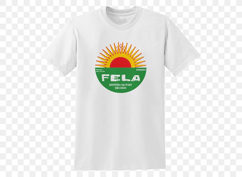 T-shirt Logo Sleeve Font, PNG, 600x600px, Tshirt, Active Shirt, Brand, Clothing, Fela Kuti Download Free
