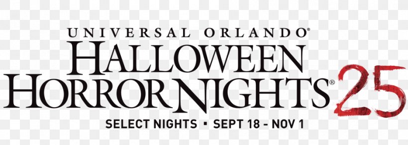 Halloween Horror Nights Logo Brand Font Product, PNG, 938x333px, Halloween Horror Nights, Area, Brand, Logo, Text Download Free