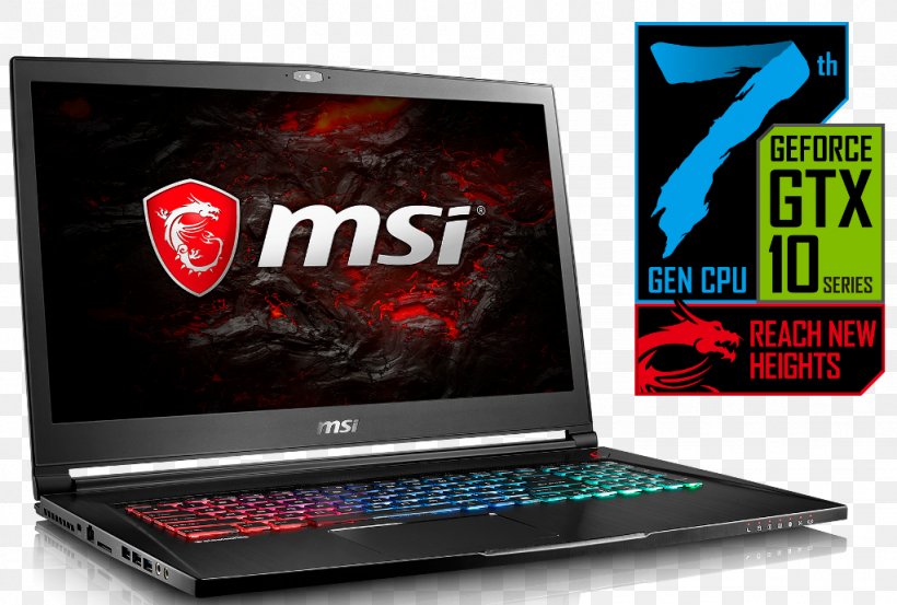 Laptop MSI GS73VR Stealth Pro Intel Core I7 Hard Drives, PNG, 1023x691px, Laptop, Computer, Computer Hardware, Ddr4 Sdram, Display Device Download Free