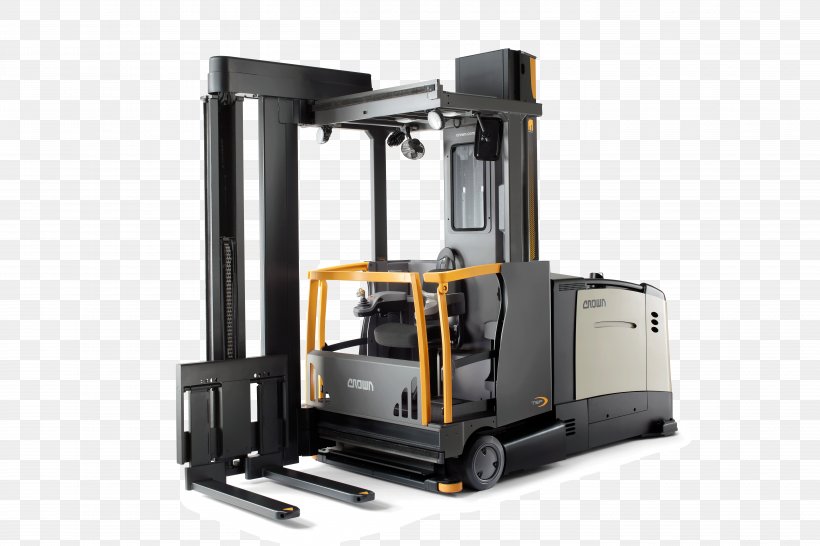 Forklift Crown Equipment Corporation Order Picking Pallet Jack Warehouse, PNG, 5616x3744px, Forklift, Aerial Work Platform, Counterweight, Crown Equipment Corporation, Cylinder Download Free