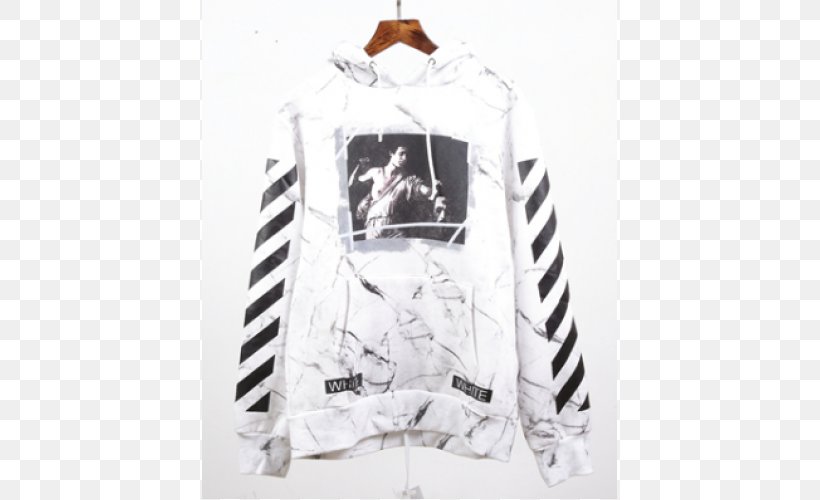 Hoodie Off-White Marble Sweater Shirt, PNG, 500x500px, Hoodie, Black, Bluza, Brand, Clothes Hanger Download Free