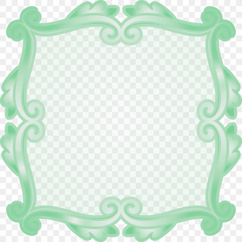 Square Frame, PNG, 3000x3000px, Square Frame, Green, Picture Frame Download Free