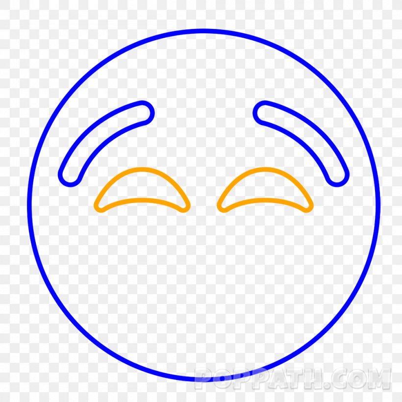 Face With Tears Of Joy Emoji Nose Eye, PNG, 1000x1000px, Face With Tears Of Joy Emoji, Area, Curve, Drawing, Emoji Download Free