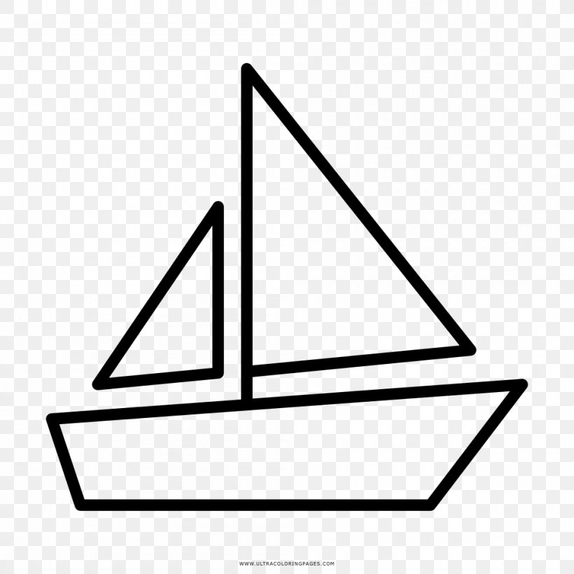 Sailboat Sailing Ship, PNG, 1000x1000px, Sailboat, Area, Black, Black And White, Boat Download Free