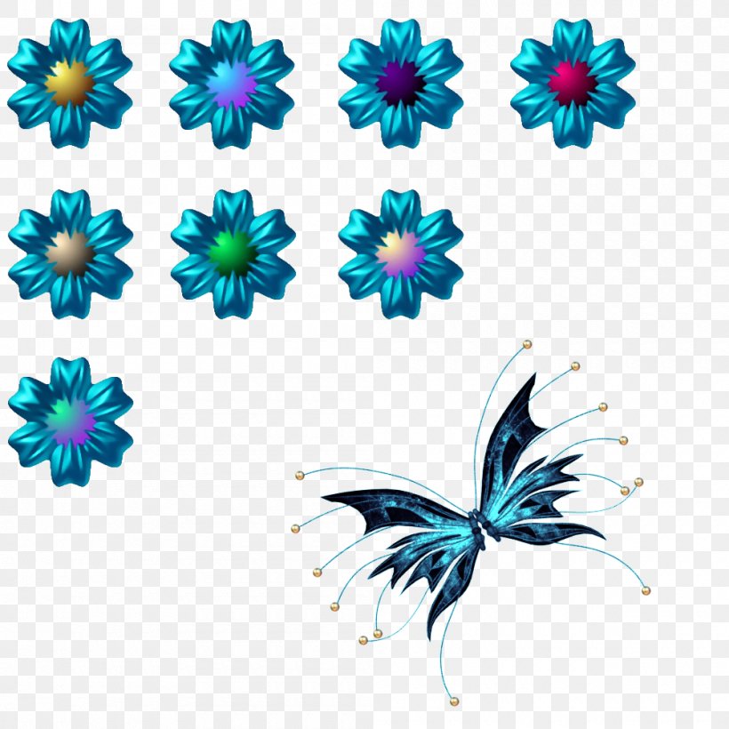 Butterfly Royalty-free Digital Art Image Graphics, PNG, 1000x1000px, Butterfly, Art, Digital Art, Flower, Insect Download Free