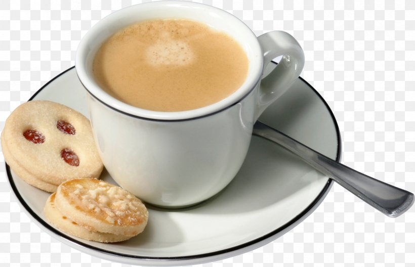 Coffee Cup Latte Cappuccino Tea, PNG, 1680x1083px, Coffee, Biscuit, Biscuits, Cafe Au Lait, Caffeine Download Free