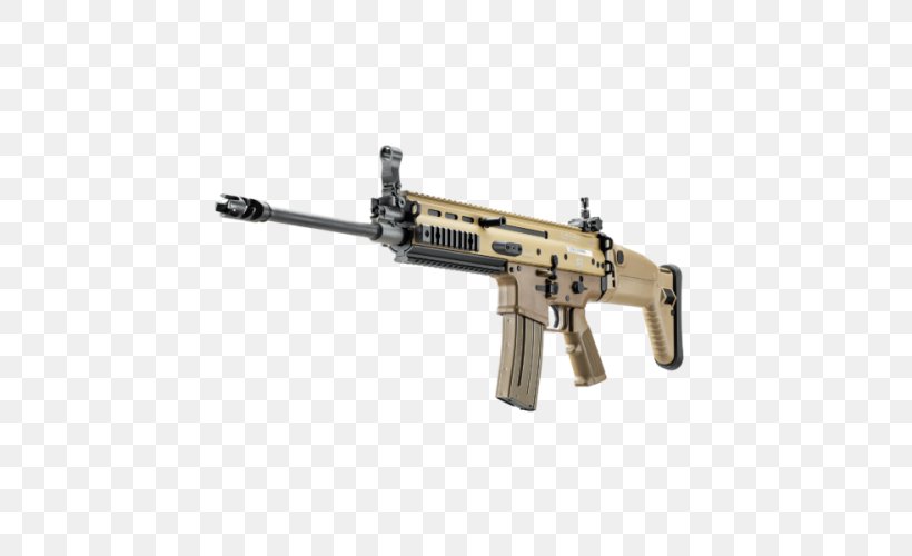 FN SCAR FN Herstal 5.56×45mm NATO Firearm Carbine, PNG, 500x500px, Watercolor, Cartoon, Flower, Frame, Heart Download Free