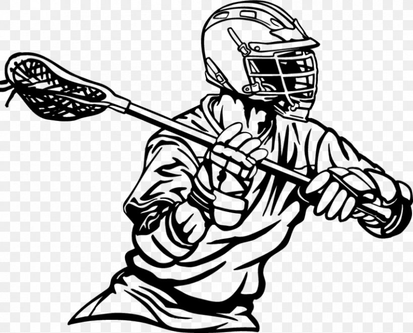 Lacrosse Sticks Lacrosse Helmet Sport Clip Art, PNG, 850x686px, Lacrosse, Art, Artwork, Black, Black And White Download Free