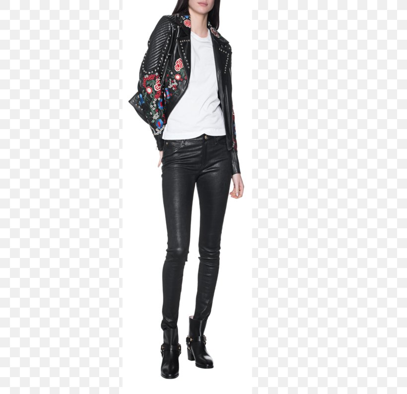 Leather Jacket Waist Leggings Jeans Sleeve, PNG, 618x794px, Leather Jacket, Clothing, Jacket, Jeans, Joint Download Free