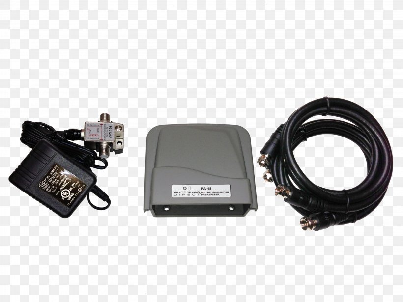 Television Antenna Preamplifier Aerials Very High Frequency Ultra High Frequency, PNG, 3264x2448px, Television Antenna, Ac Adapter, Aerials, Amplifier, Antenna Amplifier Download Free