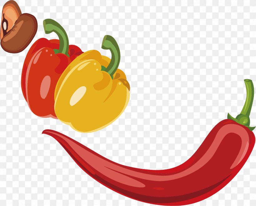 Chili Pepper Bell Pepper Vegetable, PNG, 1534x1236px, Chili Pepper, Bell Pepper, Bell Peppers And Chili Peppers, Capsicum Annuum, Cartoon Download Free