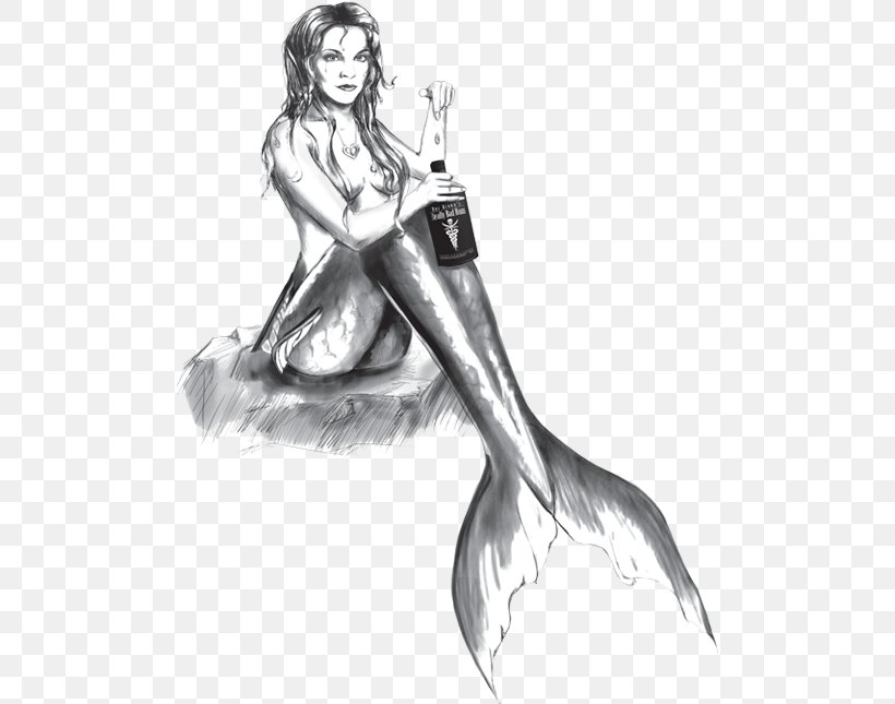 Drawing Mermaid Rum Drink Legendary Creature, PNG, 500x645px, Watercolor, Cartoon, Flower, Frame, Heart Download Free