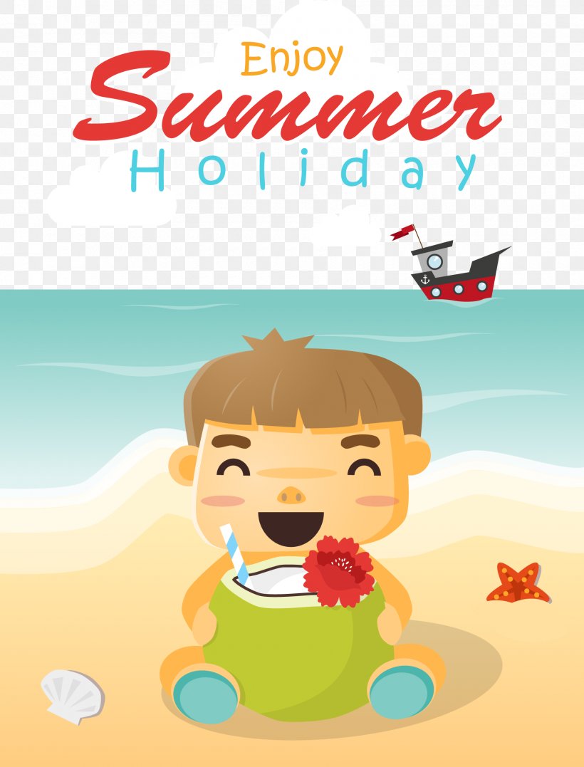 Vacation Beach Summer Illustration, PNG, 1800x2366px, Vacation, Art, Beach,  Cartoon, Child Download Free
