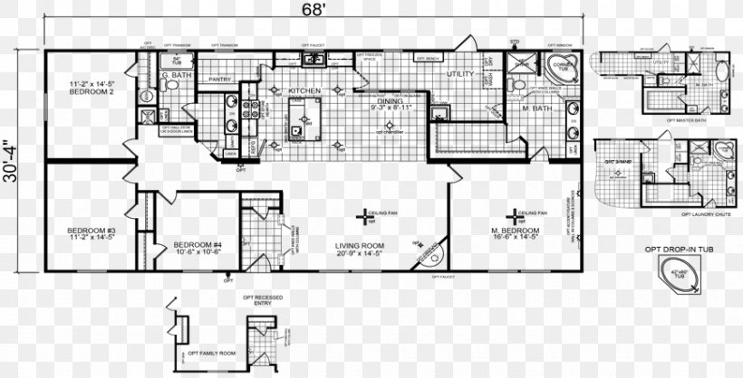Floor Plan Mobile Home House Car, PNG, 870x444px, Floor Plan, Area, Bedroom, Building, Campervans Download Free