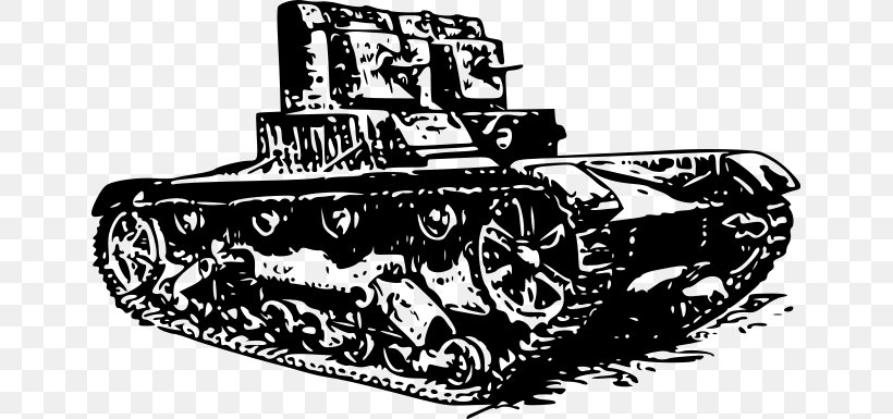 Main Battle Tank Clip Art, PNG, 651x385px, Tank, Automotive Design, Black And White, Churchill Tank, Combat Vehicle Download Free