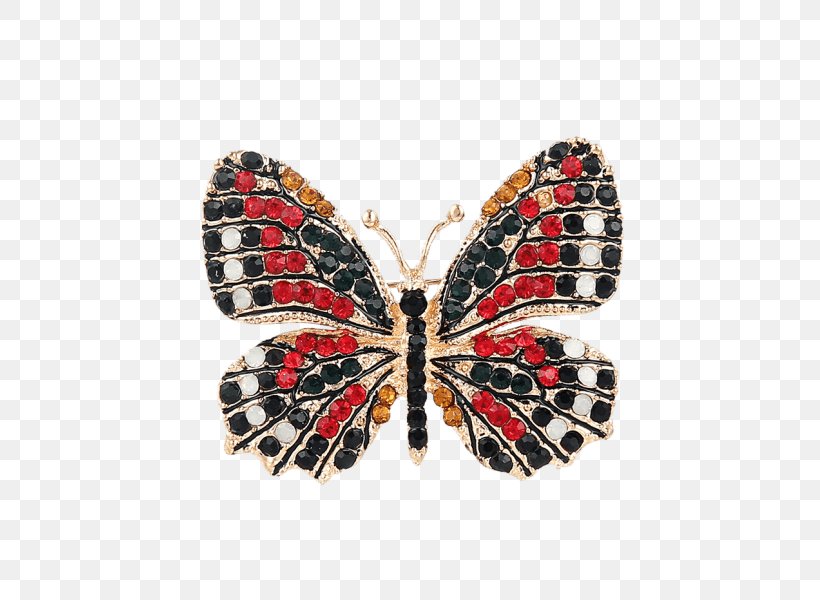 Brooch Monarch Butterfly Jewellery Clothing Imitation Gemstones & Rhinestones, PNG, 600x600px, Brooch, Arthropod, Brush Footed Butterfly, Buckle, Butterfly Download Free