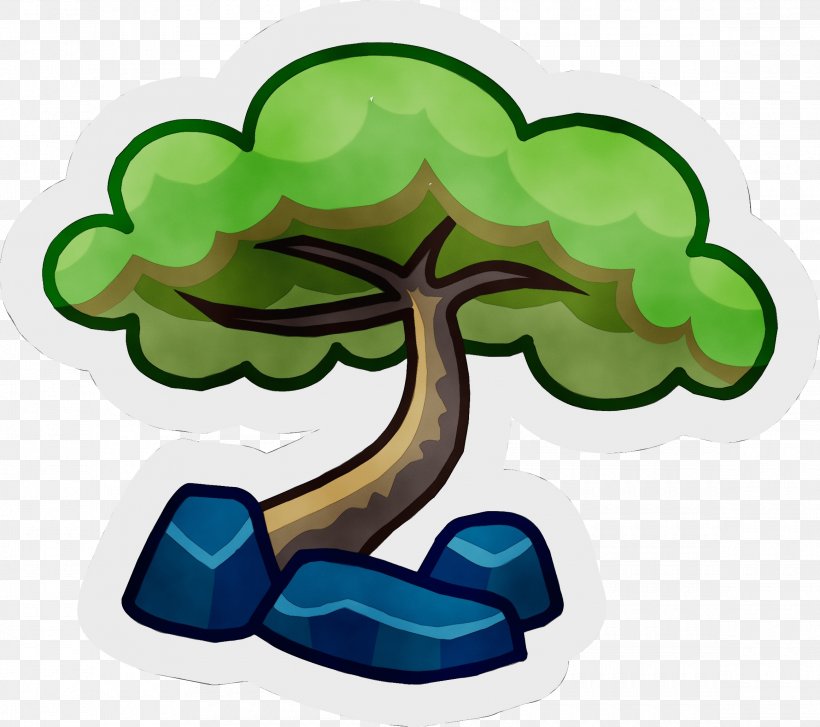 Green Clip Art Cartoon Tree Symbol, PNG, 2320x2057px, Watercolor, Cartoon, Green, Leaf, Paint Download Free