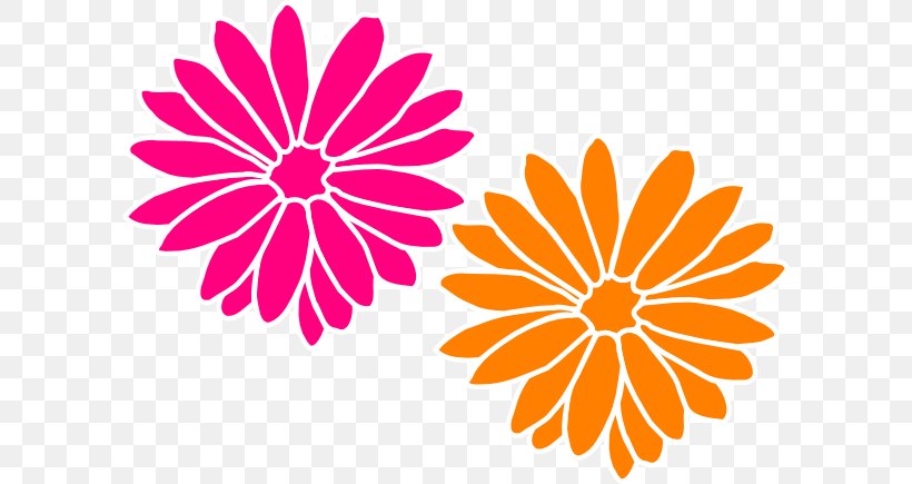 Pink Flowers Orange Clip Art, PNG, 600x435px, Pink Flowers, Blue, Chrysanths, Common Daisy, Cut Flowers Download Free