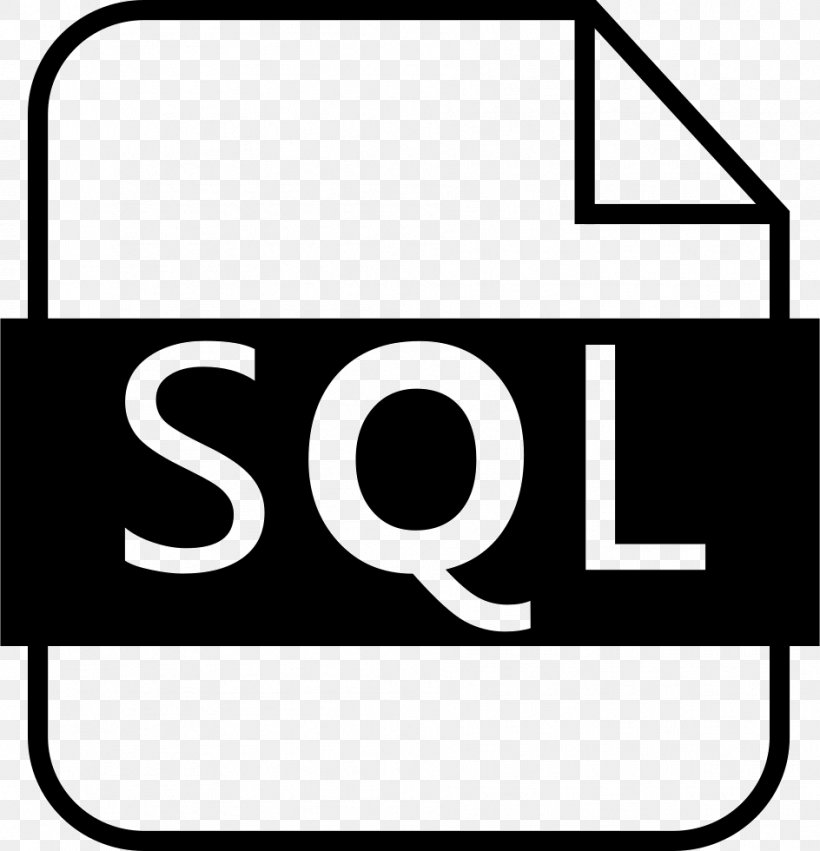 SQL Query Language Database Font, PNG, 944x980px, Sql, Area, Black And White, Brand, Column Download Free