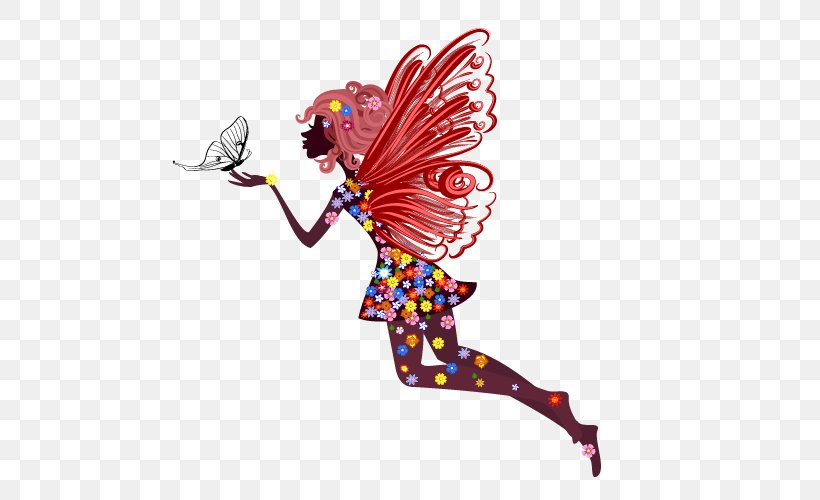 Fairy Royalty-free Flower Fairies Clip Art, PNG, 500x500px, Fairy, Art, Butterfly, Cartoon, Color Download Free