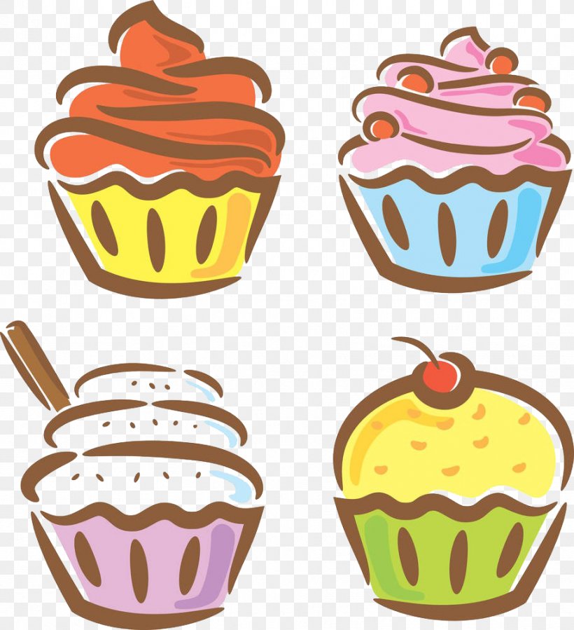 Ice Cream Cupcake Milk Illustration, PNG, 912x1000px, Ice Cream, Artwork, Baking Cup, Buttercream, Chocolate Download Free