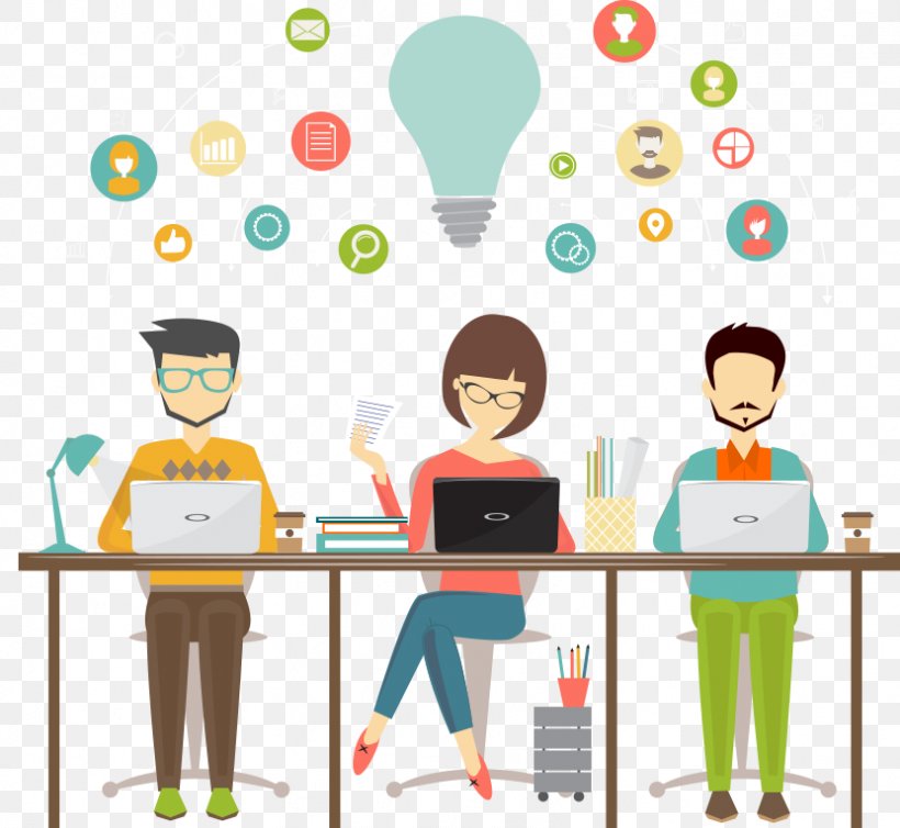Freelancer Business Teamwork Coworking Organization, PNG, 831x765px, Freelancer, Business, Cartoon, Classroom, Communication Download Free