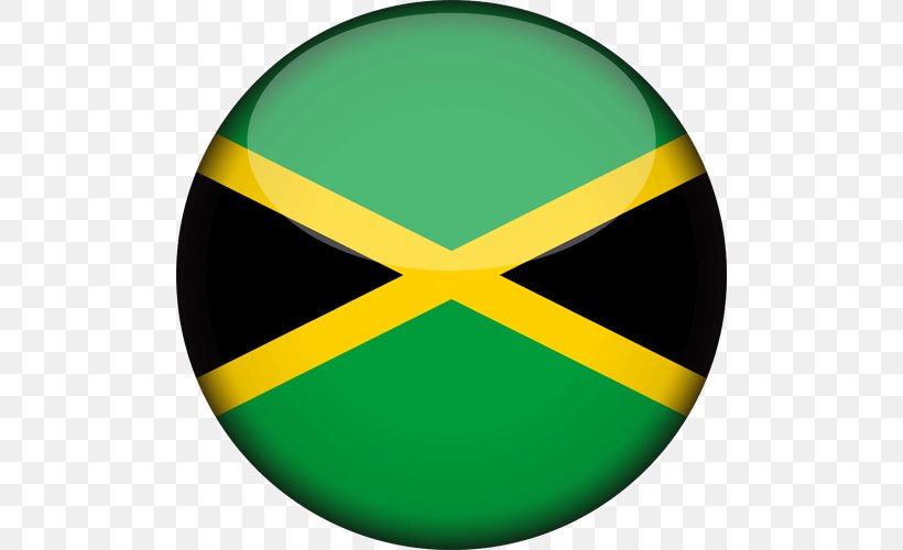Flag Of Jamaica Gallery Of Sovereign State Flags, PNG, 500x500px, Jamaica, Flag, Flag Of Jamaica, Gallery Of Sovereign State Flags, Green Download Free