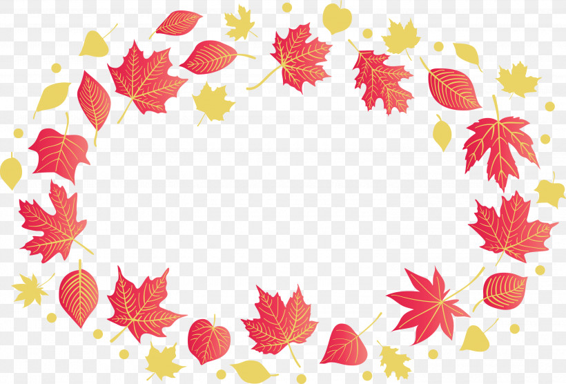 Autumn Frame Autumn Leaves Frame Leaves Frame, PNG, 3000x2036px, Autumn Frame, Autumn Leaves Frame, Floral Design, Leaves Frame, Line Download Free