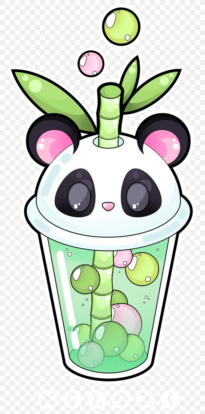 Bubble Tea Milk Green Tea Masala Chai, PNG, 1024x2065px, Bubble Tea, Art, Artwork, Camellia Sinensis, Cuteness Download Free