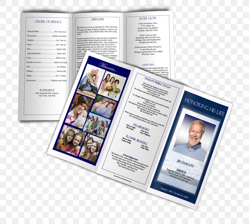 Funeral Brochure Template Page Layout Pamphlet, PNG, 1000x903px, Funeral, Adobe Indesign, Brochure, Computer Software, Funeral Home Download Free