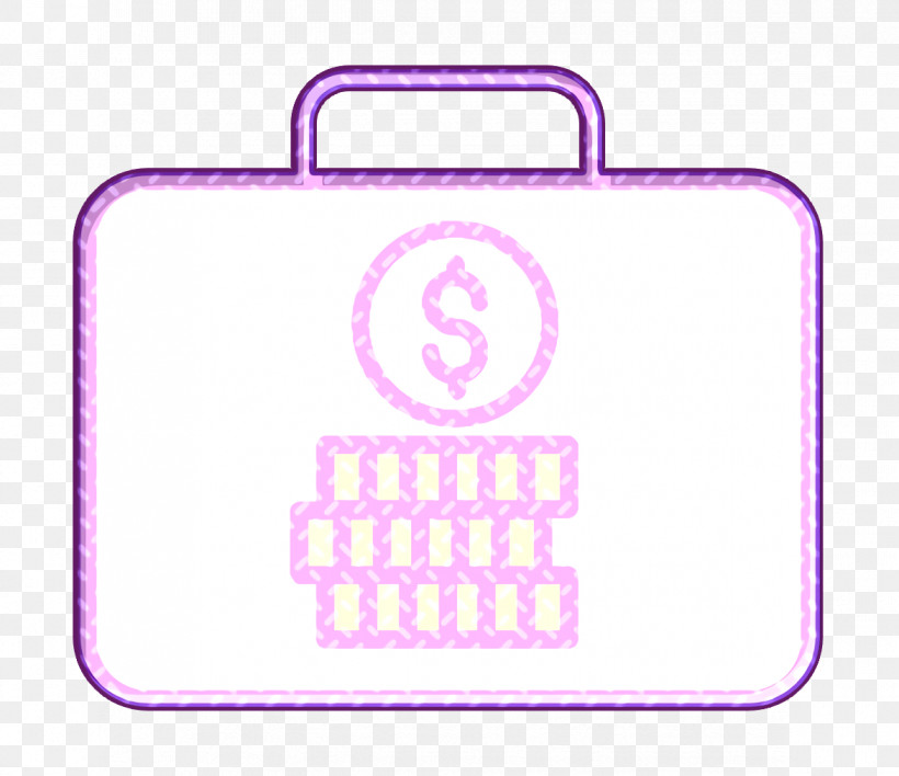 Investment Icon Business And Finance Icon Suitcase Icon, PNG, 1172x1012px, Investment Icon, Business And Finance Icon, Label, Magenta, Material Property Download Free