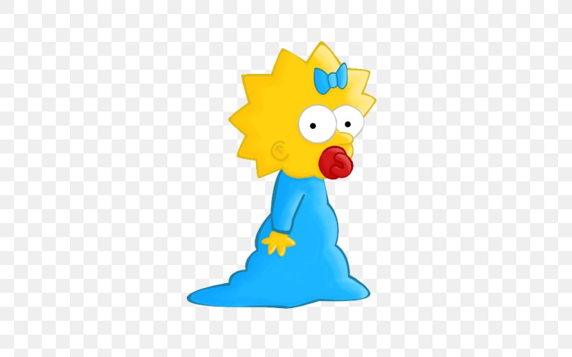 Maggie Simpson Homer Simpson Bart Simpson Marge Simpson Lisa Simpson, PNG, 512x512px, Maggie Simpson, Animal Figure, Baby Toys, Bart Simpson, Beak Download Free