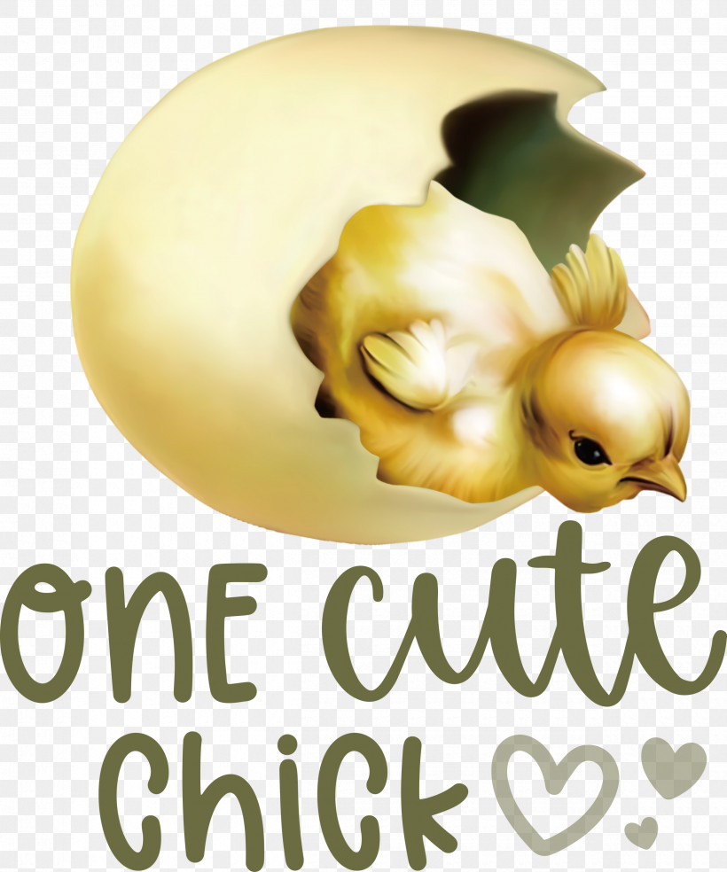 One Cute Chick Easter Day Happy Easter, PNG, 2500x3000px, Easter Day, Biology, Birds, Fruit, Happy Easter Download Free