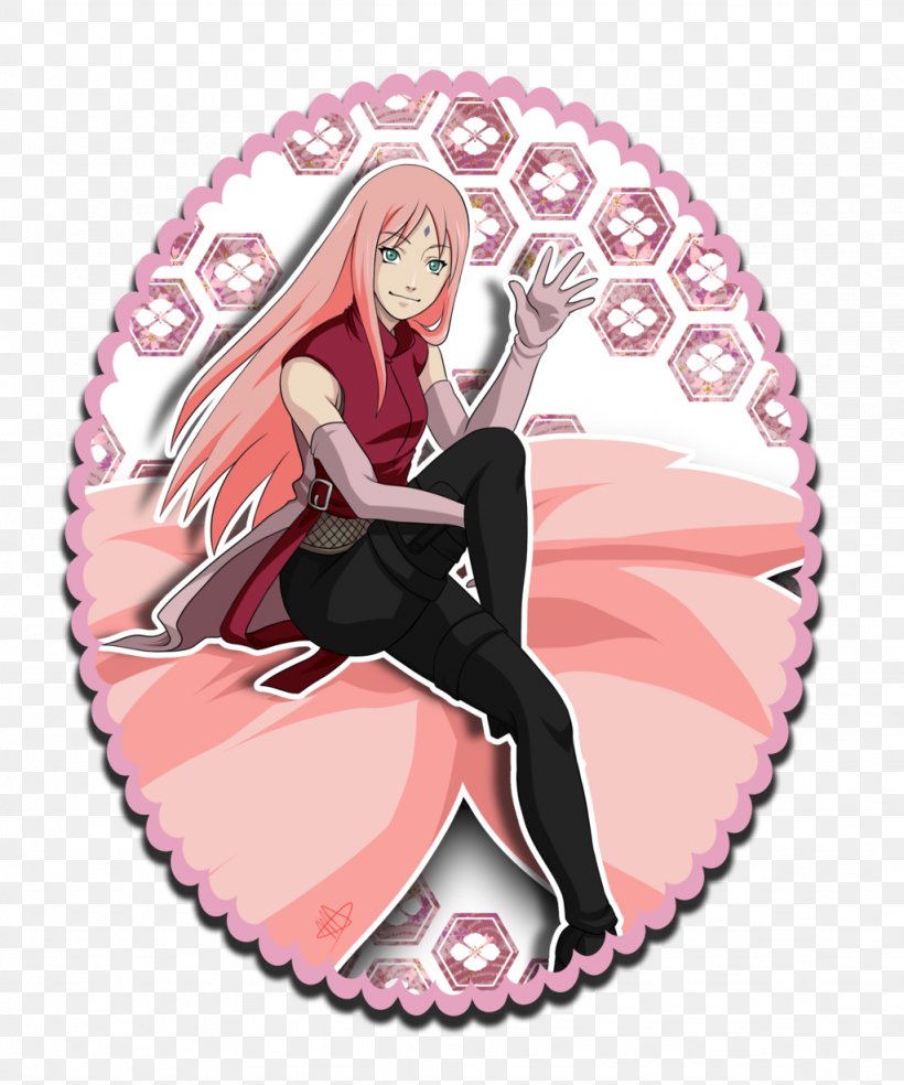 Sakura Haruno Sasuke Uchiha Sarada Uchiha Cherry Blossom, PNG, 1024x1229px, Watercolor, Cartoon, Flower, Frame, Heart Download Free