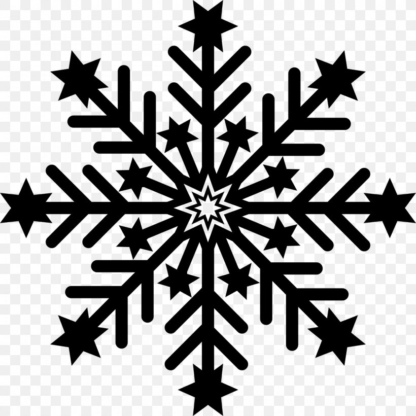 Snowflake Symbol, PNG, 1280x1280px, Snowflake, Black And White, Flat Design, Ice Crystals, Monochrome Download Free