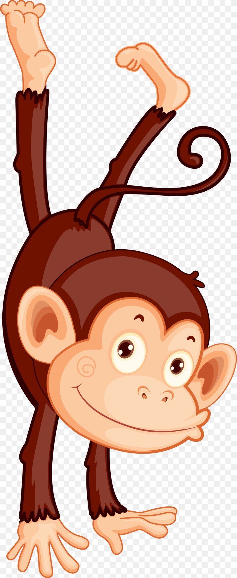 Sticker Wall Decal Monkey Clip Art, PNG, 1616x3930px, Sticker, Arm, Art, Cartoon, Child Download Free