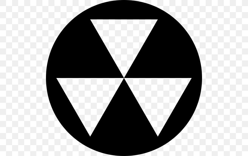 Fallout Shelter Nuclear Fallout Nuclear Weapon Symbol, PNG, 516x516px, Fallout Shelter, Area, Black, Black And White, Fallout Download Free