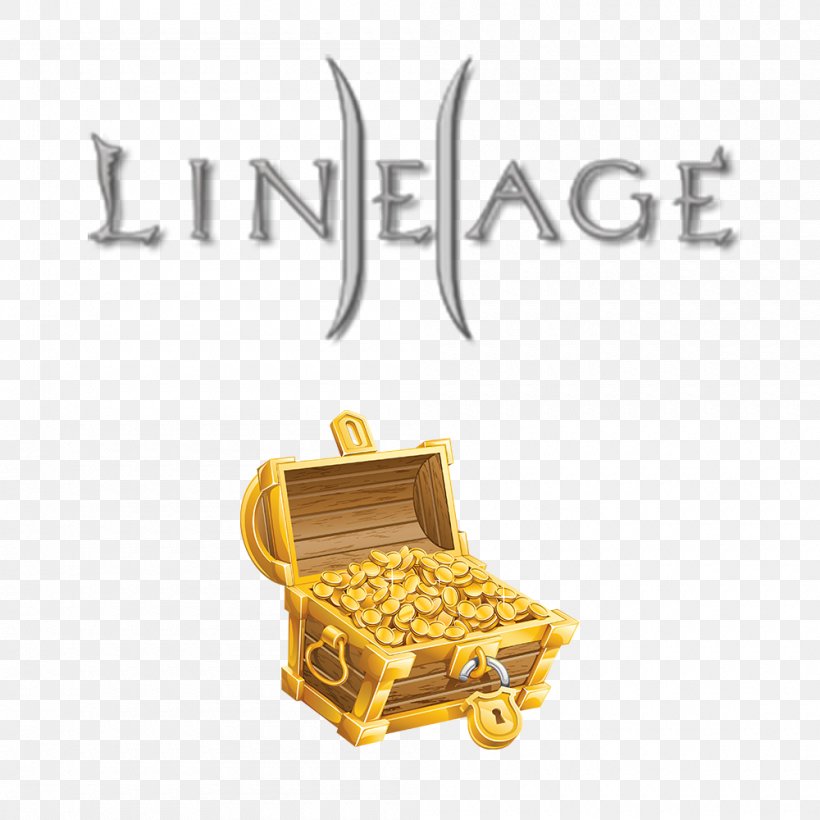 Lineage II Gold ARK: Survival Evolved Treasure Clip Art, PNG, 1000x1000px, Lineage Ii, Ark Survival Evolved, Brand, Coin, Gold Download Free